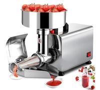 Fresatrice Per Alimenti Colino Per Pomodoro Colino elettrico commerciale - 450 W, in acciaio inox, per preparare purea di fragole e mirtilli fatta in casa - per uso domestico e domestico