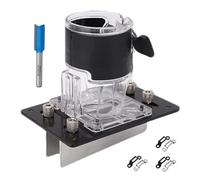 Fresatrice per fresatrice con scanalatura - 2 in 1 con connettore invisibile a vite, di fissaggio invisibile, strumento per fresatrice per legno, connettore a vite per armadietti