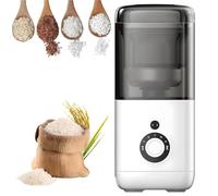 Fresatrice per riso 300W, 480ml Separatore automatico di crusca di riso, 7 ingranaggi per fresatura di precisione, timer intelligente, Sheller portatile per sbucciatura del grano