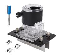 Fresatrice per scanalature, supporto per fresa superiore, base per fresa per legno, 2 in 1, elemento di collegamento invisibile per intagliare frese e tagliere, fissaggio a vite di collegamento