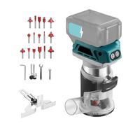 Fresatrice Verticale a Batteria Compatibile con Batteria Makita 18V, Utensile Fresatura per Bordi 6 Velocità 800W 30000 Giri/Min con Fresatura di Rifinitura (Utensile Nudo)