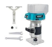 Fresatrice Verticale Legno a Batteria, Rifilatore Fresatrice Verticale 580W con Velocità 30000 giri/min, Compatibile con Batteria Makita 18V, Gambo da 6,35 mm (Punte Non Inclus)