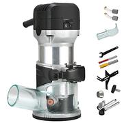 Fresatrice Verticale Legno, Rifilatore Per Legno, Fresatrice Per Legno 6 Velocità Variabili, Laminatore Trim Router Manuale, Electric Fresatrice Rifilatore Rifilatura Scanalatura,Standard