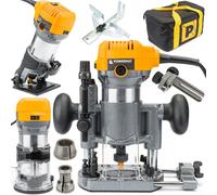 Fresatrice Verticale per Legno 2000W Fresa 6-8 mm Max 50 mm Professionale + Kit