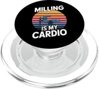 Fresatura è il mio cardio divertente macchinista retrò Vaporwave PopSockets PopGrip per MagSafe