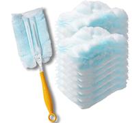 Frescares Ricariche per spolverino (18 confezioni, blu), spazzola statica per la rimozione della polvere usa e getta, testina di ricambio compatibile con ricariche Swiffer Duster per spolverare