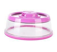 Freschezza del coperchio del cibo per alimenti a vuoto mantenendo una copertura facile da pressa cucina strumento per la conservazione del film ambientale silicone ABS 19x19x7 5 cm (Viola)