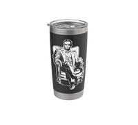 Fresco Abe Lincoln gambe incrociate Abraham Lincoln Bicchiere termico in acciaio inox doppia parete