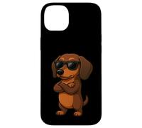 Fresco Bassotto Cartone Animato Divertente Salsiccia Cane Custodia per iPhone 14 Plus