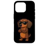 Fresco Bassotto Cartone Animato Divertente Salsiccia Cane Custodia per iPhone 16 Pro