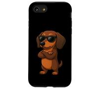 Fresco Bassotto Cartone Animato Divertente Salsiccia Cane Custodia per iPhone SE (2020) / 7/8