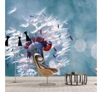 Fresco Bello Sognante Dente Di Leone Coccinella Coccinella Sette Stelle Carta Da Parati 3D Seta lusso Studio Sala Pranzo Divano Camera Per Mobili Letto Soggiorno Tv Muro-430cm×300cm