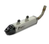 Fresco Carby Silenziatore Bianco Alluminio/Carbonio Tappo Terminale, bianco