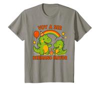 Fresco Dinosaurio Fuuny Voy Un Ser Hermano Sindaco Bambino Maglietta