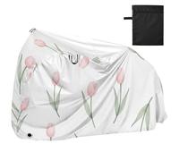 Fresco Dipinto A Mano Tulipano Modello Copertura per Bici Impermeabile Cyclette Copertura Accessori Bici