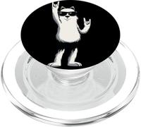 Fresco lama alpaca doppia roccia mano segni grafico punk con PopSockets PopGrip per MagSafe