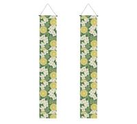 Fresco Limone Stampa Decor Banner Sfondo Congratulazioni Porta Adatto Uso Interno Esterno Facile Installazione