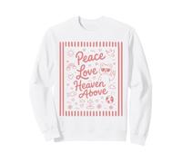 Fresco Orso Pace Segno Christian Doodle Felpa