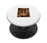 Fresco Raccoon Mangiare Tagliatelle Ramen Con Occhiali Da Sole Notte Stre PopSockets PopGrip Adesivo