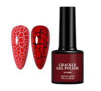 Fresco smalto per unghie gel crackle 7ml - Elegante decorazione di unghie per la manicure delle ragazze, perfetta per salone, uso domestico, vacanza, ballo di fine anno, eventi di appuntamenti adatti
