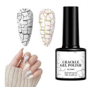 Fresco smalto per unghie gel crackle 7ml - Elegante decorazione di unghie per la manicure delle ragazze, perfetta per salone, uso domestico, vacanza, ballo di fine anno, eventi di appuntamenti adatti