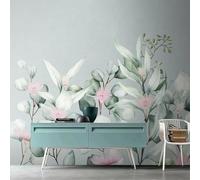 Fresco Solo Fiori Da Giardino Belli Piante Fresche 3D Carta da Parati Tessuto in Seta Ufficio Sala Pranzo Divano Camera Soggiorno TV Sfondo Muro-250cm×170cm