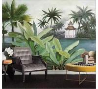 Fresco Tropicale Piante Personalità Arte Carta Da Parati 3D Seta lusso Studio Sala Pranzo Divano Camera Per Mobili Letto Soggiorno Tv Muro-250cm×170cm