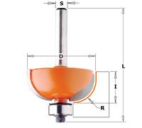 CMT 937.350.11 Fresa a Raggio Convesso con Cuscinetto in Hw, Grigio/Arancio