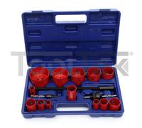 FRESE A TAZZA CAROTATRICI METALLO CARTONGESSO SET 16pz 19-76mm