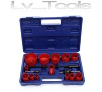 FRESE A TAZZA CAROTATRICI PER METALLO CARTONGESSO SET 16pz 19-76mm