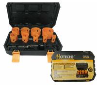 Frese a Tazza seghe bi-metal da trapano per ferro legno alluminio kit 12 pezzi