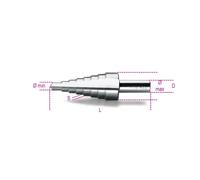 FRESE CONICHE A GRADINO IN ACCIAIO HSS MM 40÷50 ART. 425/8