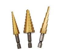Frese coniche a scalino 1/4" - 3 pezzi - 3-20 mm