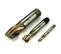 Frese D.20 mm a candela cilindriche per cave 2 tagli serie corta in HSS-Co