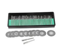 Frese diamantate Lame per Dischi da taglio Set di accessori per utensili rotanti Durevole di alta qualità 30 frese 10 lame 10 lame 2 mandrini per artigianato fai-da-te Creazione