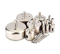Frese Diamantate Per Punte Trapano, 14 Pezzi/set 3-70mm Frese Diamantate Taglierina Per A Tazza Rivestita Strumenti Hardware Per Punte Per Trapano Per Piastrelle In Marmo Di