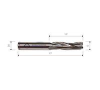 FRESE ELICOIDALI IN HW POSITIVE Z3 CON ROMPITRUCIOLO - MOBILTECNICA D12 | LU 52 | DS12 | LT100 | Z3R | POS | DX