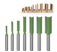 Frese Lavorazione Del Legno,Frese Per Router Bit,Fresa Nel Carburo Di Tungsteno Strumento,Gambo Fresa Set,Fresa Per Scanalature,Flauto Punta Dritta Fresa,3MM,4MM,5MM,6MM,8MM,10MMM,12MM,7 Pezzi,Kiuiom