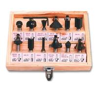 Frese per legno 8 mm. Set di 12 pezzi in custodia