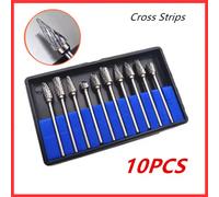 Frese Per Legno Metallo Accessori Punte Trapano Dremel Tungsteno SET 10 PEZZI