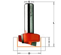 CMT 901.160.11B Fresa Diritta per Mortasare con Cuscinetto di Guida, Grigio/Arancio
