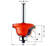 CMT Orange Tools Frese profilate 7/8/940 – con cuscinetto HW s=12 Ø38,1 R6,4 DX