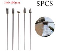 Frese rotanti lunghe 100 mm set 5 pezzi per applicazioni professionali di lavora