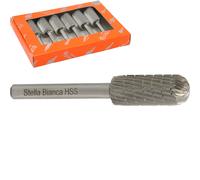 Frese rotative HSS cilindriche testa raggiata