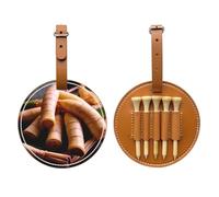 Fresh Bamboo Shoots - Borsa portaoggetti per tee da golf, con stampa marrone, per uomini, in poliuretano resistente, facile da trasportare, migliora l'esperienza di golf