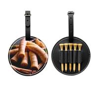 Fresh Bamboo Shoots - Borsa portaoggetti per tee da golf, con stampa nera, per uomini, in poliuretano resistente, facile da trasportare, migliora l'esperienza di golf