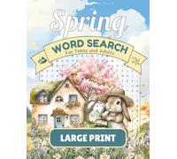 Fresh Blooms, Spring Word Search Book for Adults and Teens - Large Print: Relaxing and Fun Spring Word Search Puzzles in Large Print - Colourful Nature Activities with Blossoms, Birds, and More!