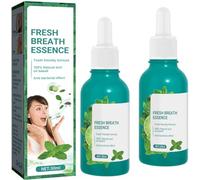 Fresh Breath Essence With Mint Oil,Fresh Breath Oral Care Essence,Gentle Mint Ingredients Mouth Freshener Oral Care Health for Mouth (2 pcs)