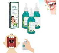 Fresh Breath Oral Care Essence, Freshening Drops For Adults Keep Yourt (3pcs)