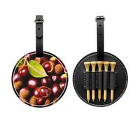 Fresh Chestnuts - Borsa portaoggetti per tee da golf, solo per uomini, in poliuretano resistente, facile da trasportare, migliora l'esperienza di golf